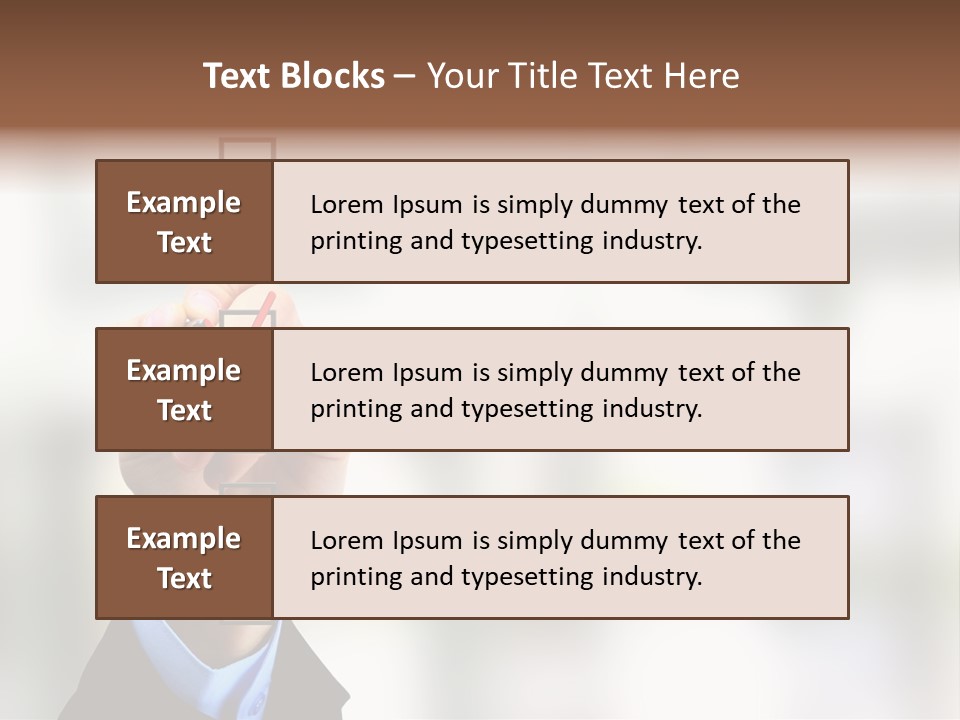 Exam Option Vote PowerPoint Template