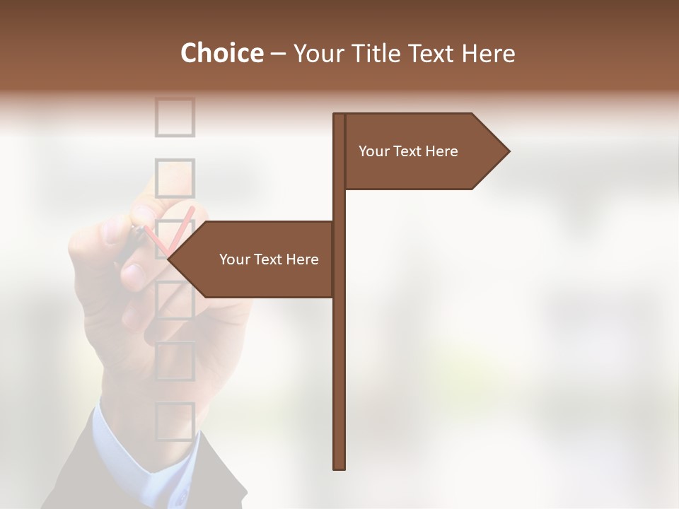 Exam Option Vote PowerPoint Template