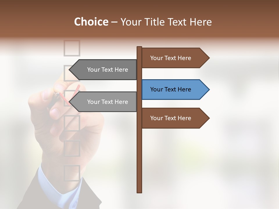 Exam Option Vote PowerPoint Template