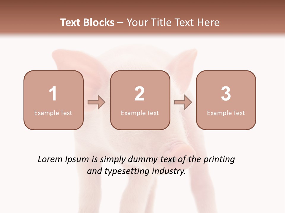 Pork Pink Standing PowerPoint Template