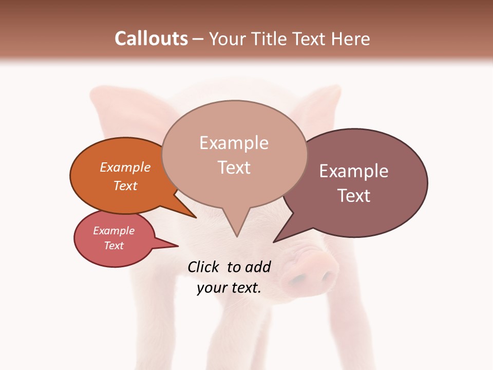 Pork Pink Standing PowerPoint Template