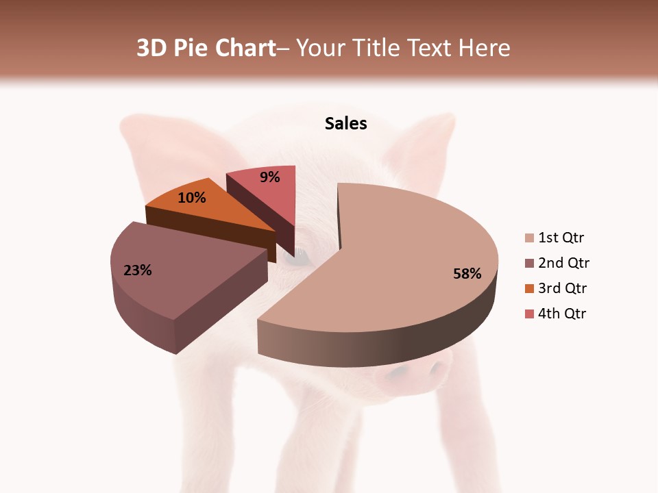 Pork Pink Standing PowerPoint Template