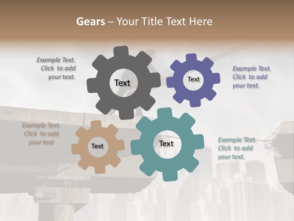Outdoor Cross Problem PowerPoint Template
