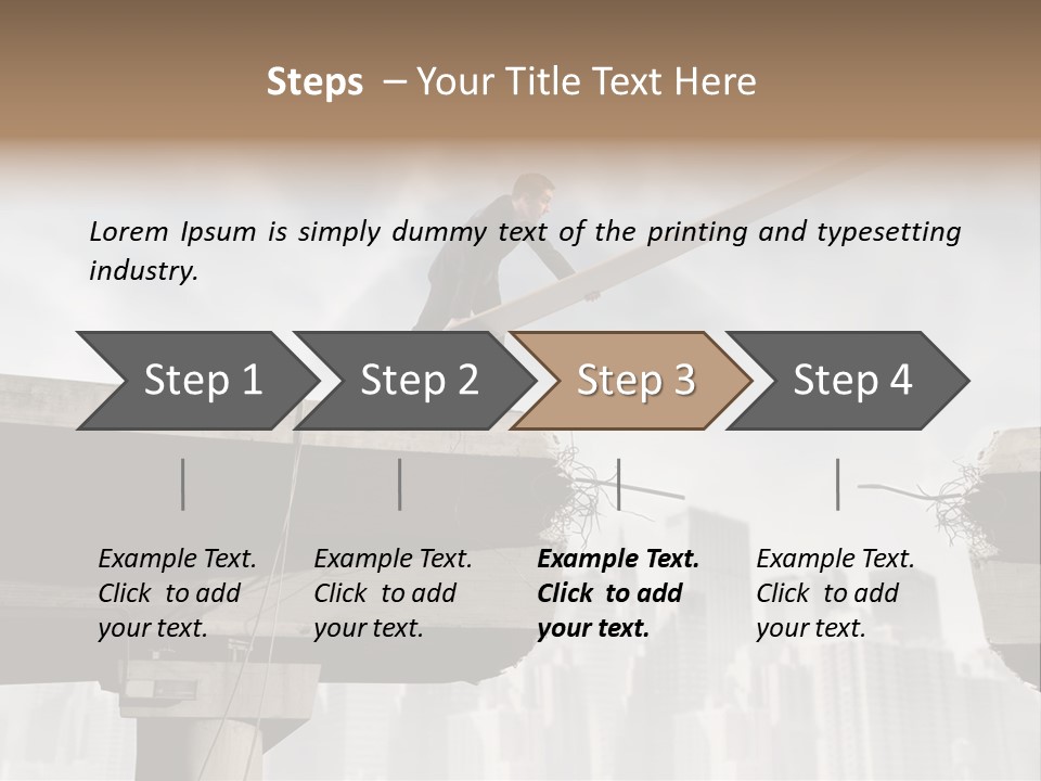 Outdoor Cross Problem PowerPoint Template