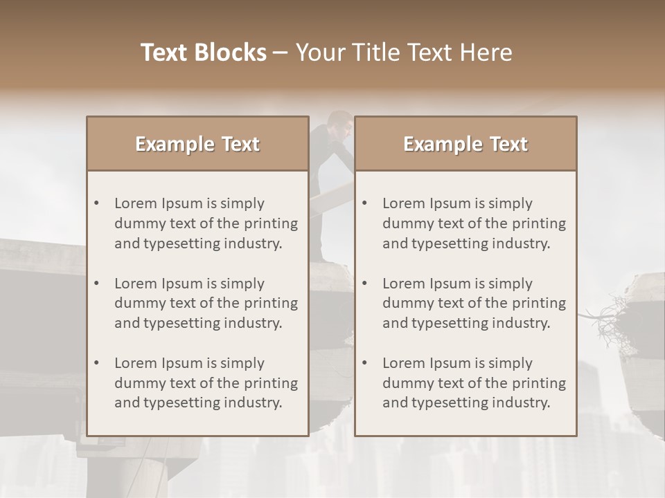 Outdoor Cross Problem PowerPoint Template