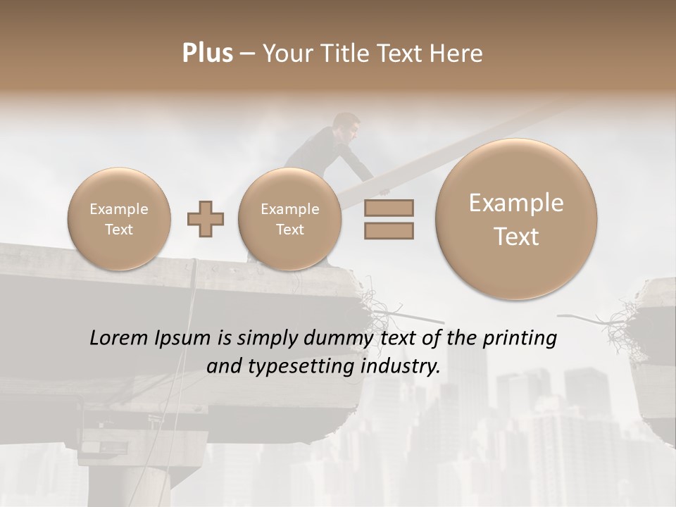 Outdoor Cross Problem PowerPoint Template
