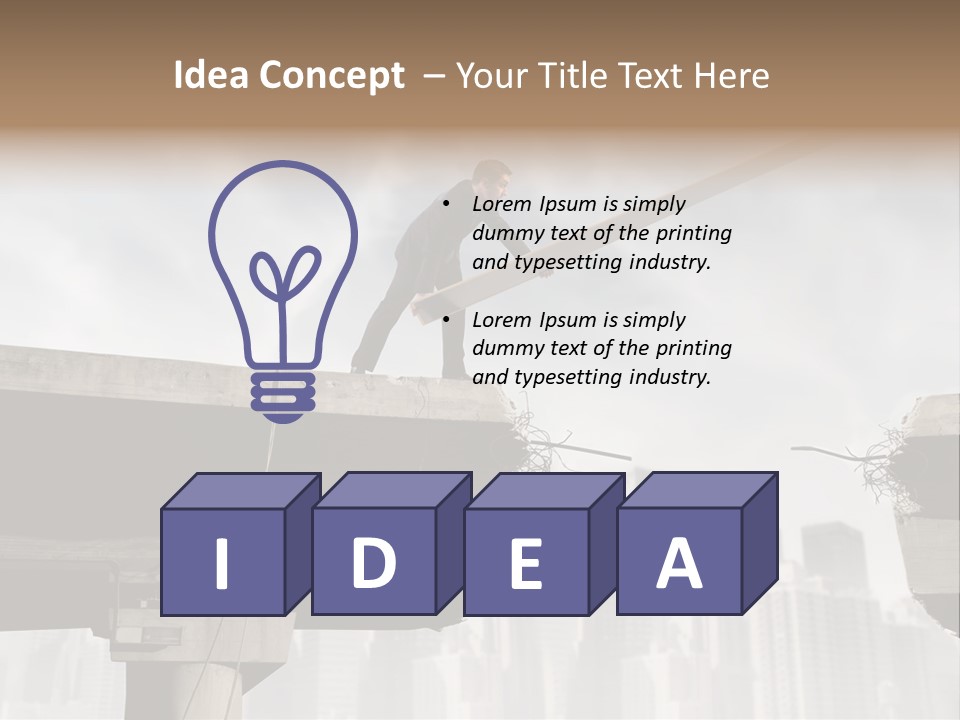 Outdoor Cross Problem PowerPoint Template