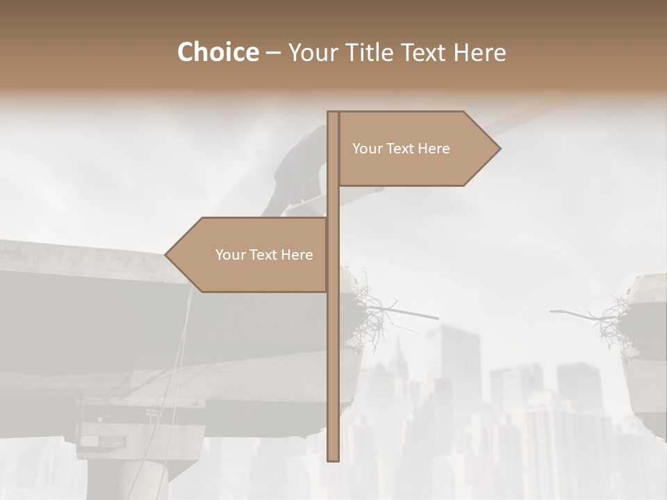 Outdoor Cross Problem PowerPoint Template