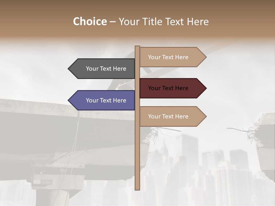 Outdoor Cross Problem PowerPoint Template