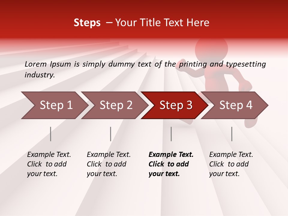 Trust Ladder Back PowerPoint Template