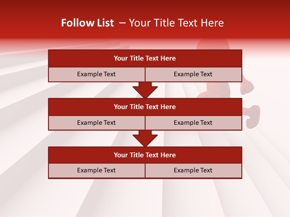 Trust Ladder Back PowerPoint Template