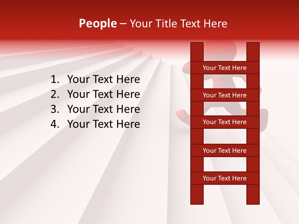 Trust Ladder Back PowerPoint Template