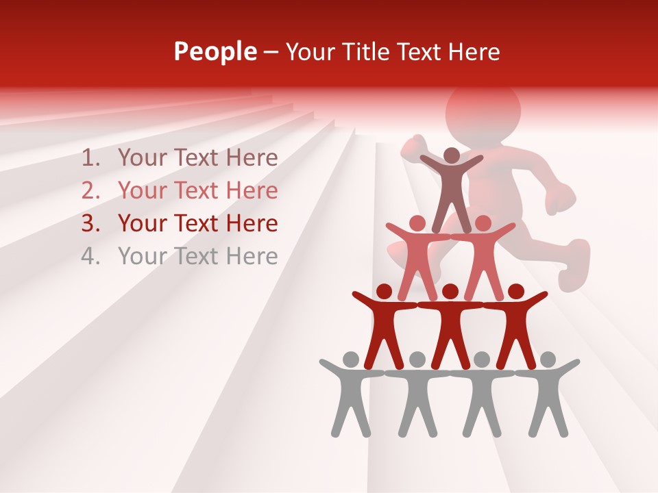 Trust Ladder Back PowerPoint Template