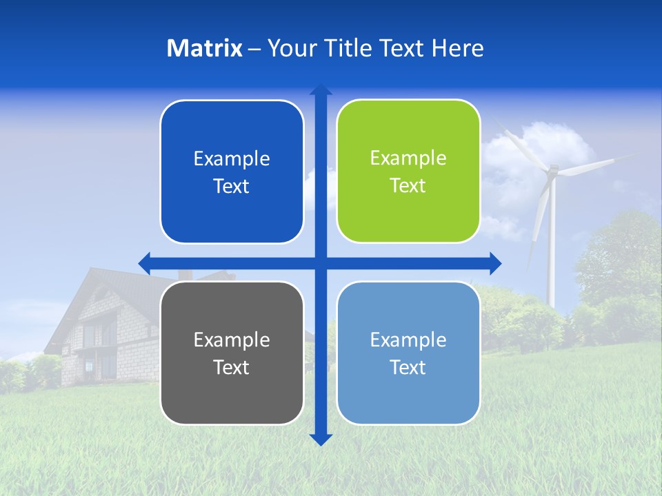 Ecological House Turbine PowerPoint Template