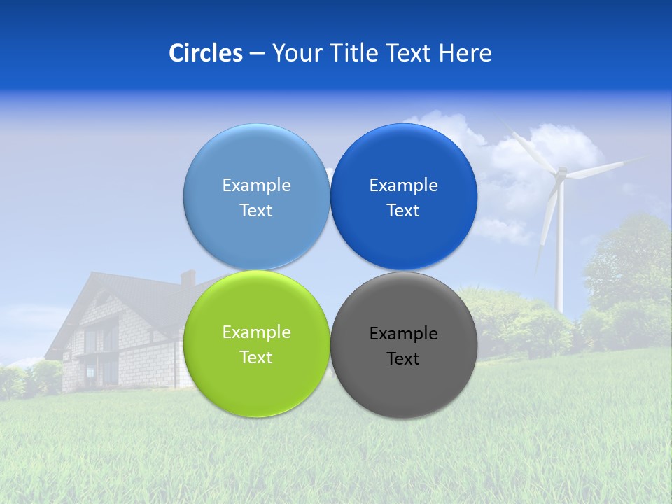 Ecological House Turbine PowerPoint Template