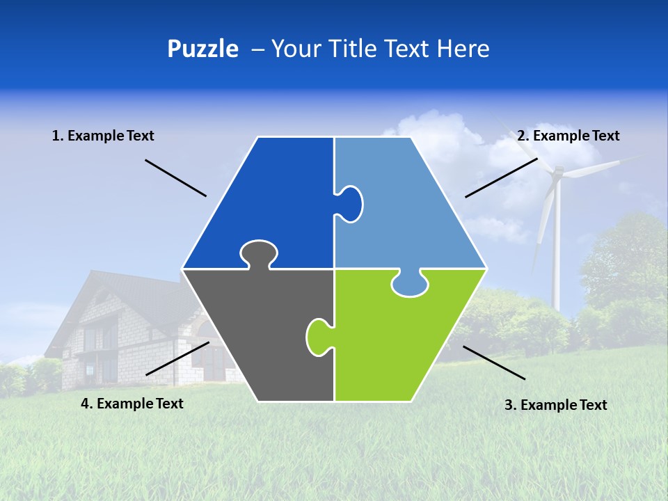 Ecological House Turbine PowerPoint Template