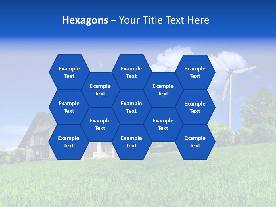 Ecological House Turbine PowerPoint Template