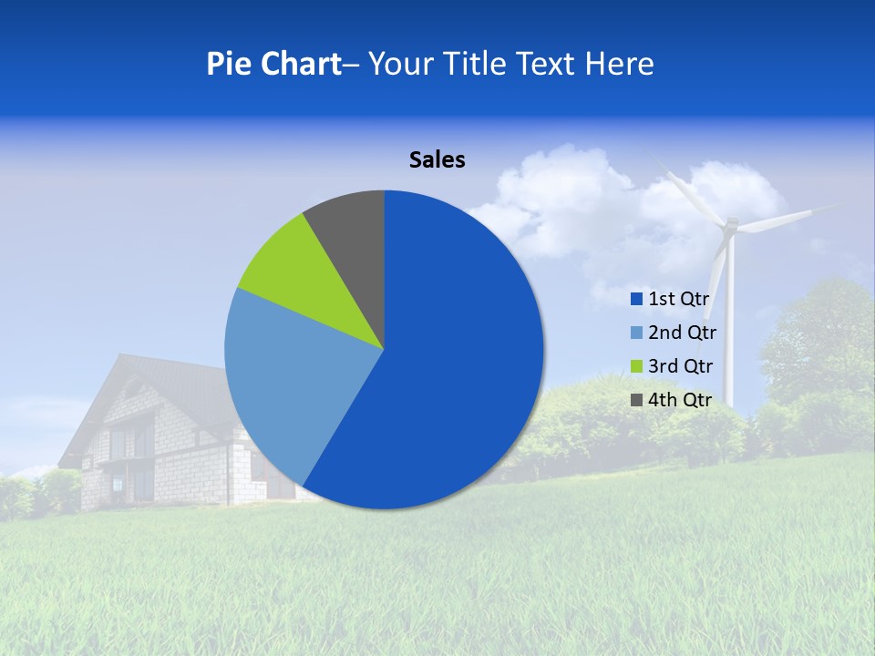Ecological House Turbine PowerPoint Template