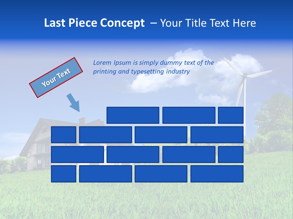 Ecological House Turbine PowerPoint Template