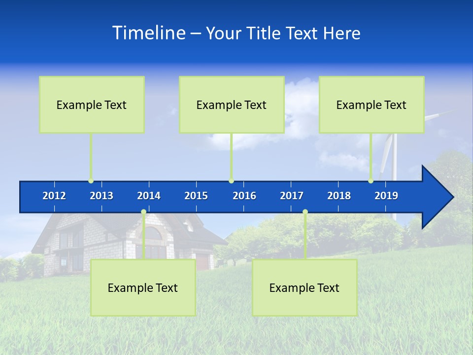 Ecological House Turbine PowerPoint Template