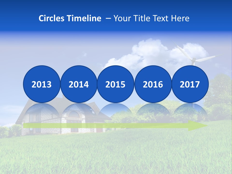 Ecological House Turbine PowerPoint Template