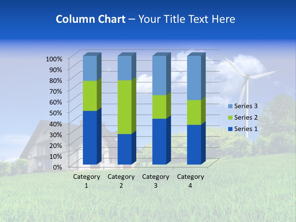 Ecological House Turbine PowerPoint Template
