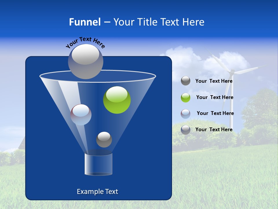 Ecological House Turbine PowerPoint Template