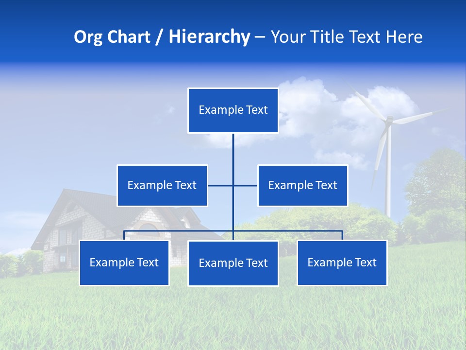 Ecological House Turbine PowerPoint Template