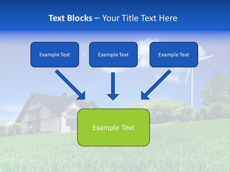 Ecological House Turbine PowerPoint Template
