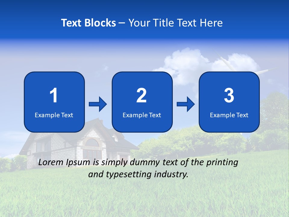 Ecological House Turbine PowerPoint Template
