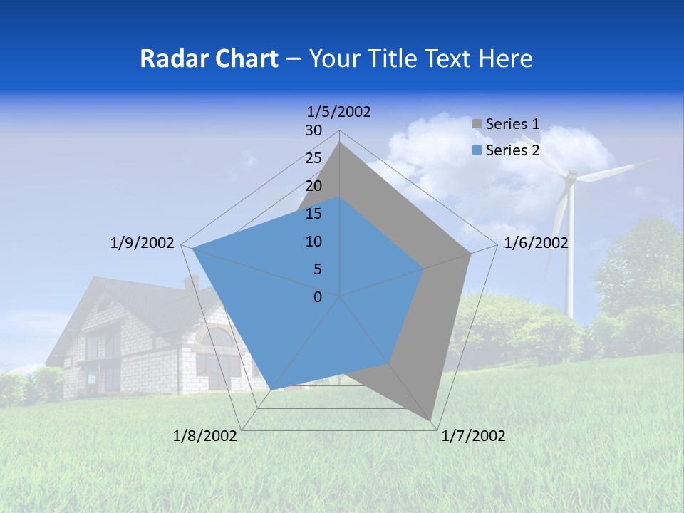 Ecological House Turbine PowerPoint Template