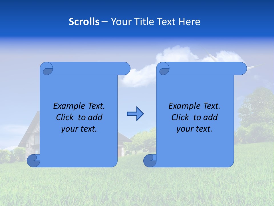 Ecological House Turbine PowerPoint Template