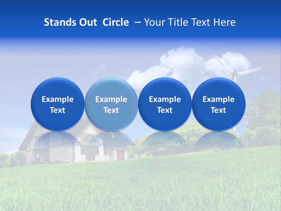 Ecological House Turbine PowerPoint Template