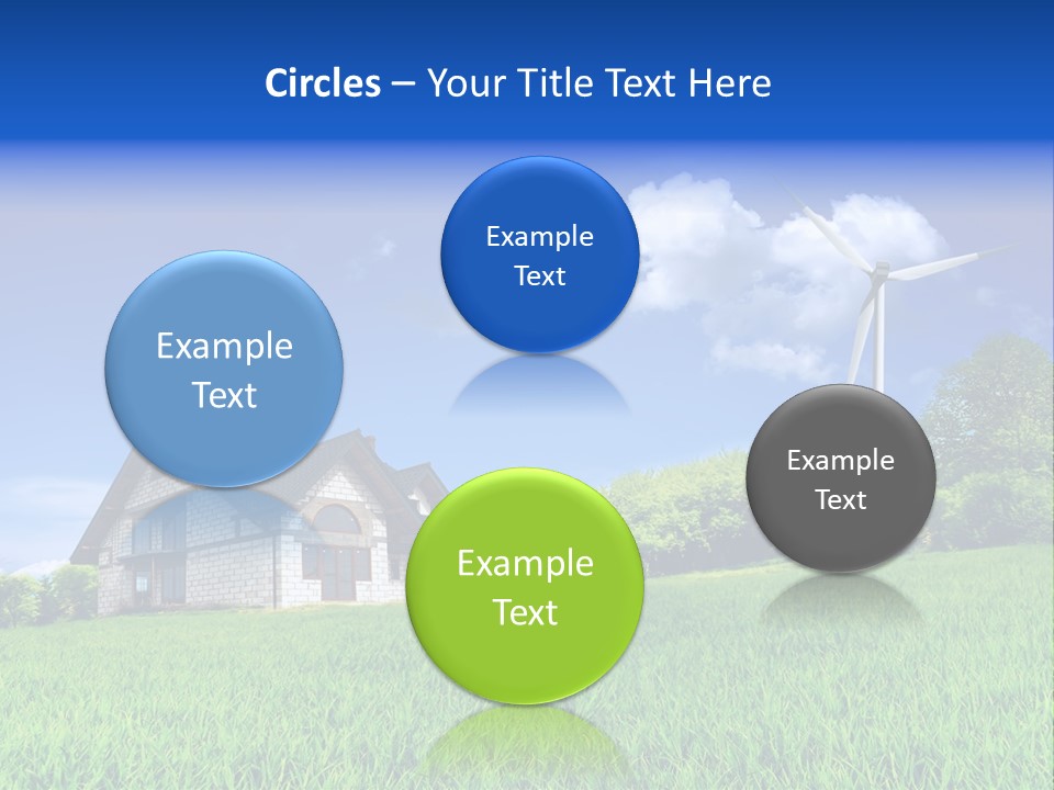 Ecological House Turbine PowerPoint Template