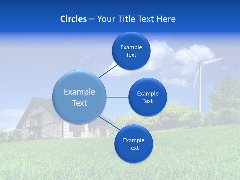 Ecological House Turbine PowerPoint Template