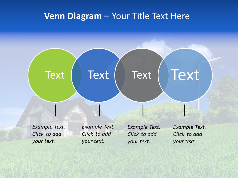 Ecological House Turbine PowerPoint Template