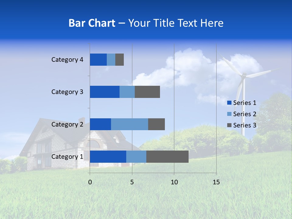 Ecological House Turbine PowerPoint Template