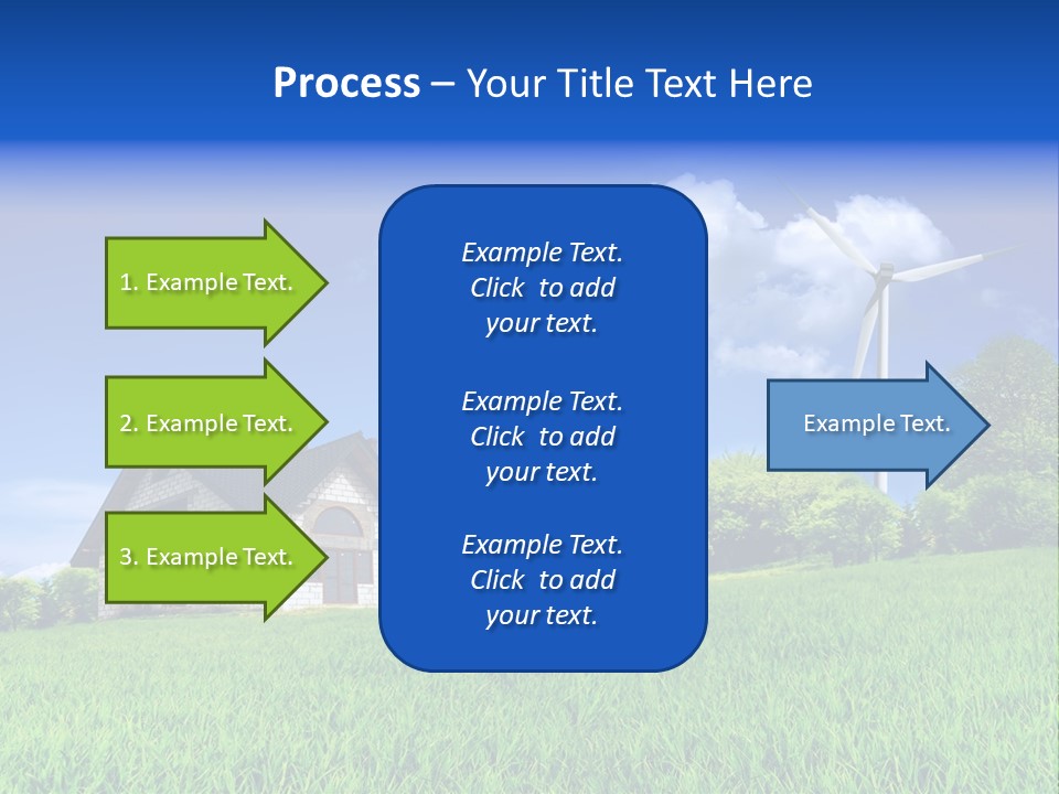 Ecological House Turbine PowerPoint Template