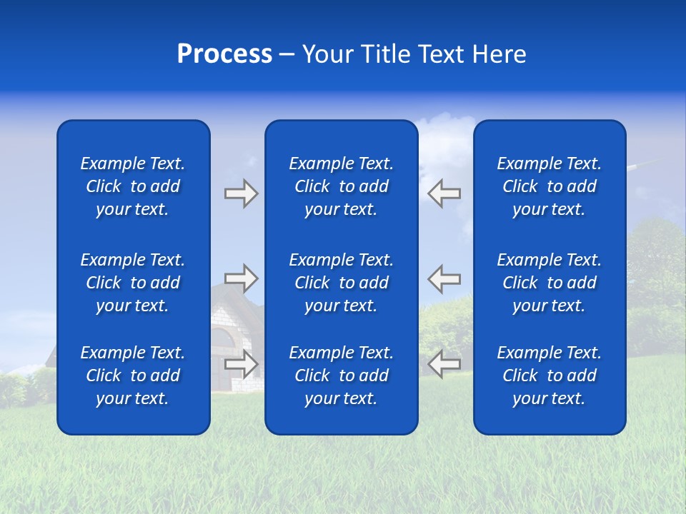 Ecological House Turbine PowerPoint Template