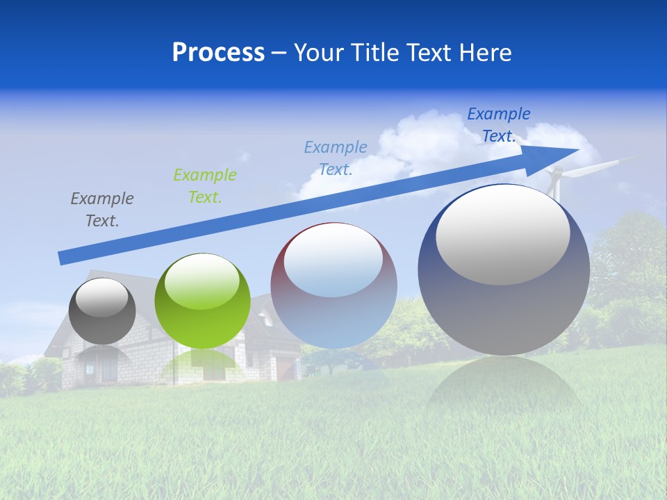 Ecological House Turbine PowerPoint Template