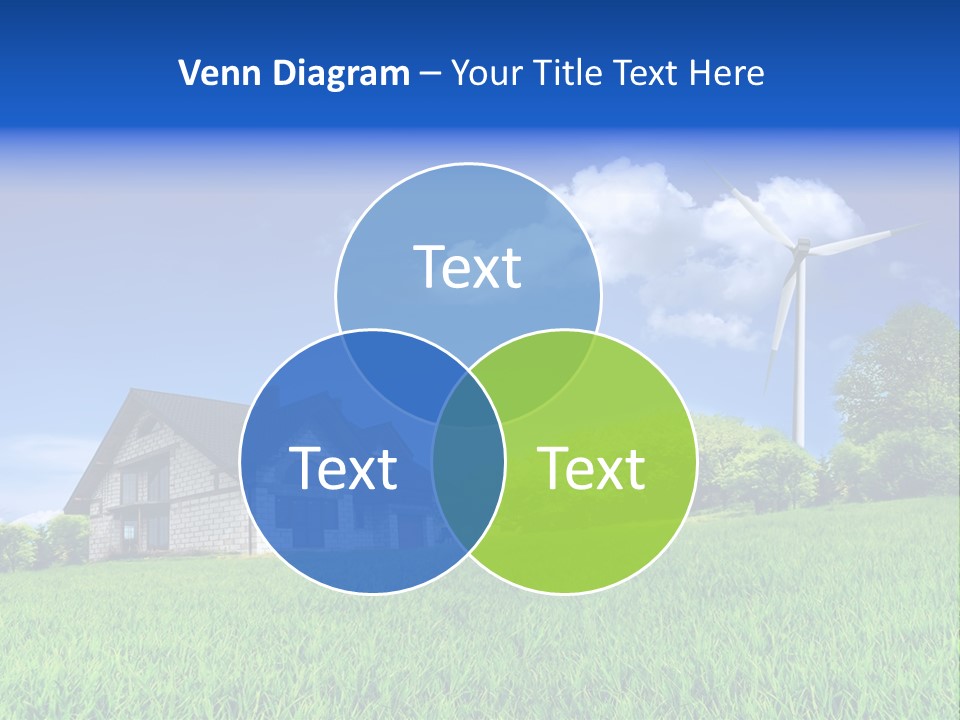 Ecological House Turbine PowerPoint Template
