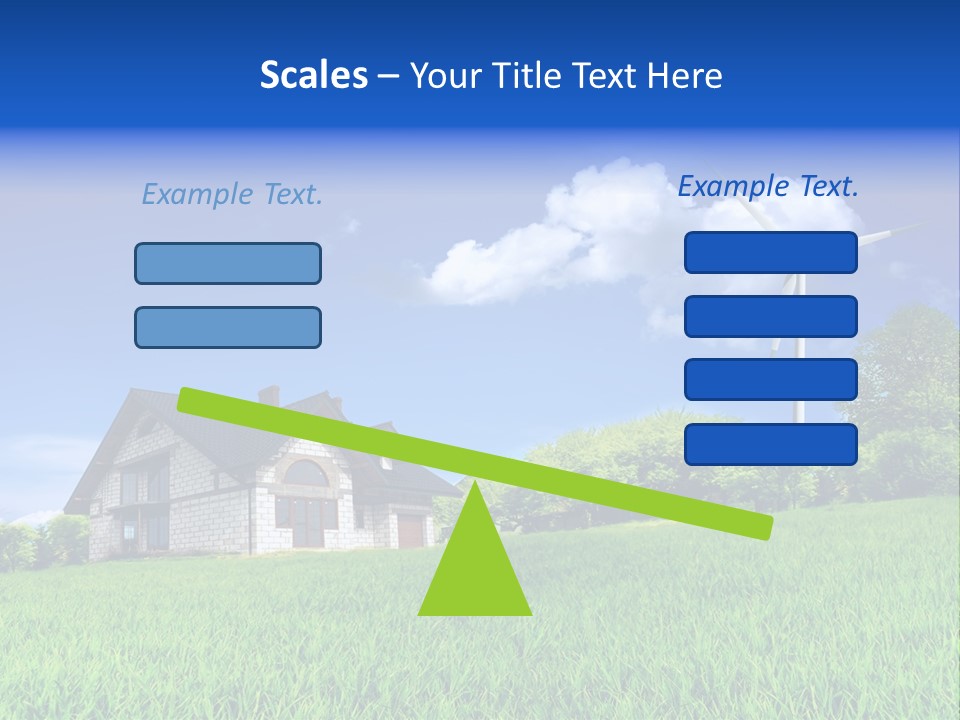 Ecological House Turbine PowerPoint Template