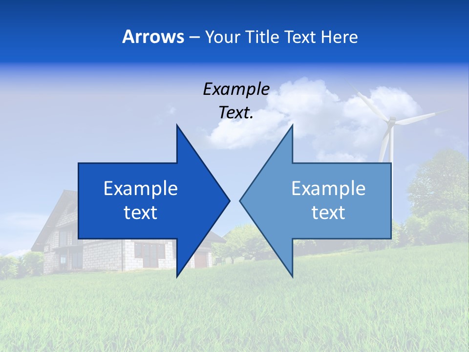 Ecological House Turbine PowerPoint Template