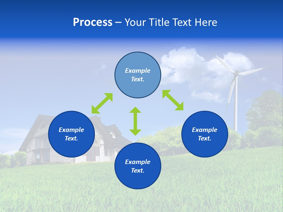 Ecological House Turbine PowerPoint Template