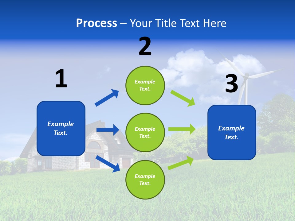 Ecological House Turbine PowerPoint Template