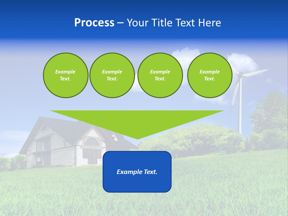 Ecological House Turbine PowerPoint Template