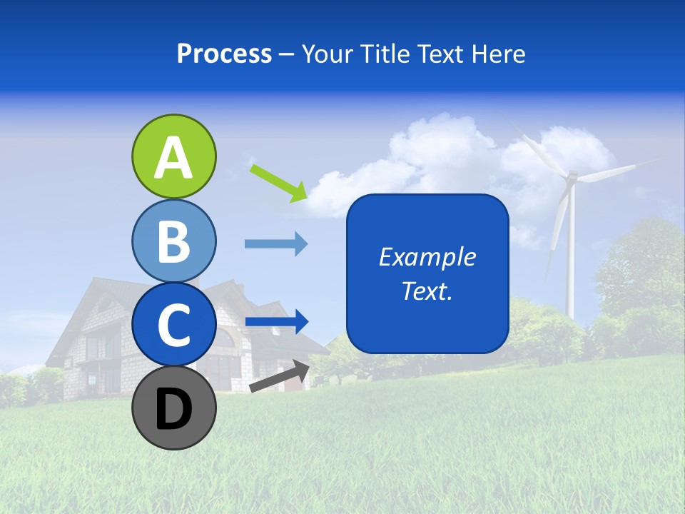 Ecological House Turbine PowerPoint Template