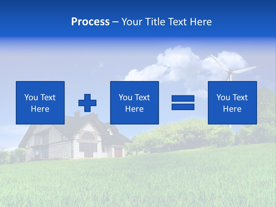 Ecological House Turbine PowerPoint Template