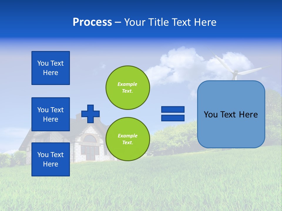 Ecological House Turbine PowerPoint Template