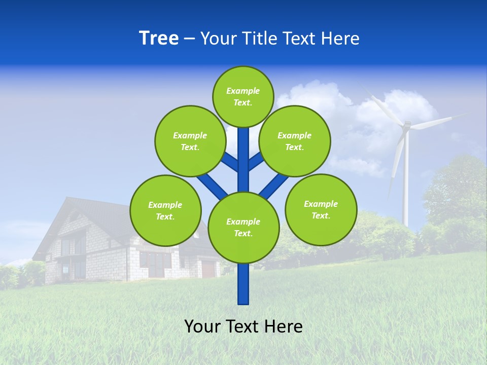 Ecological House Turbine PowerPoint Template